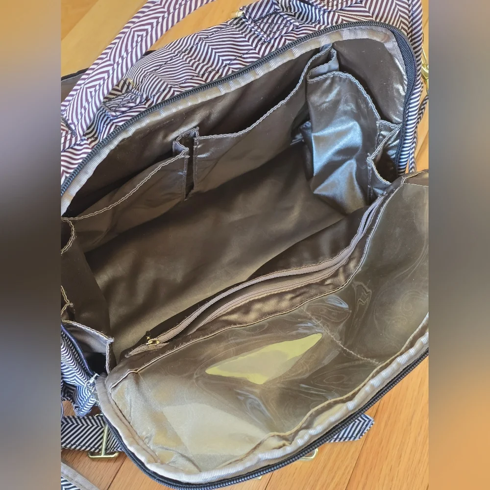 JuJuBe Diaper Bag, Travel Backpack and Large Tote with Portable Changing Pad